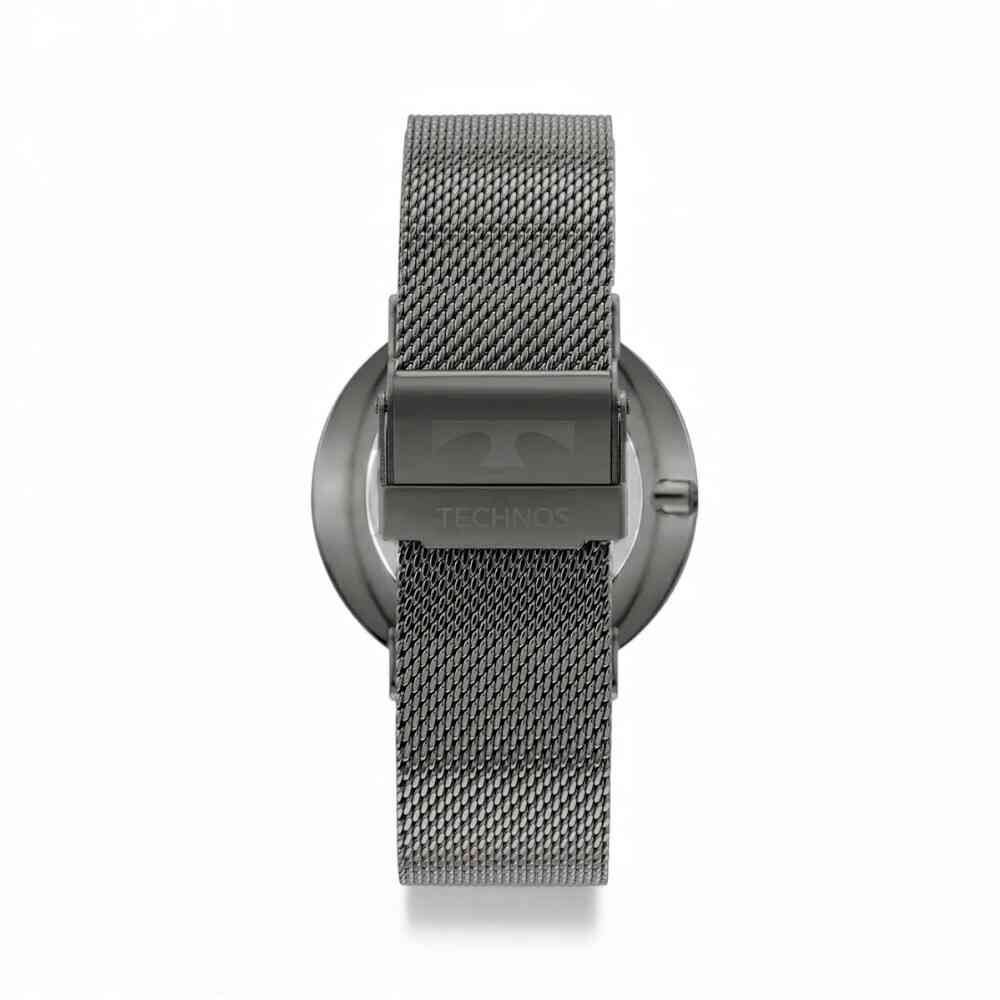 Relógio Technos Masculino Slim Grafite