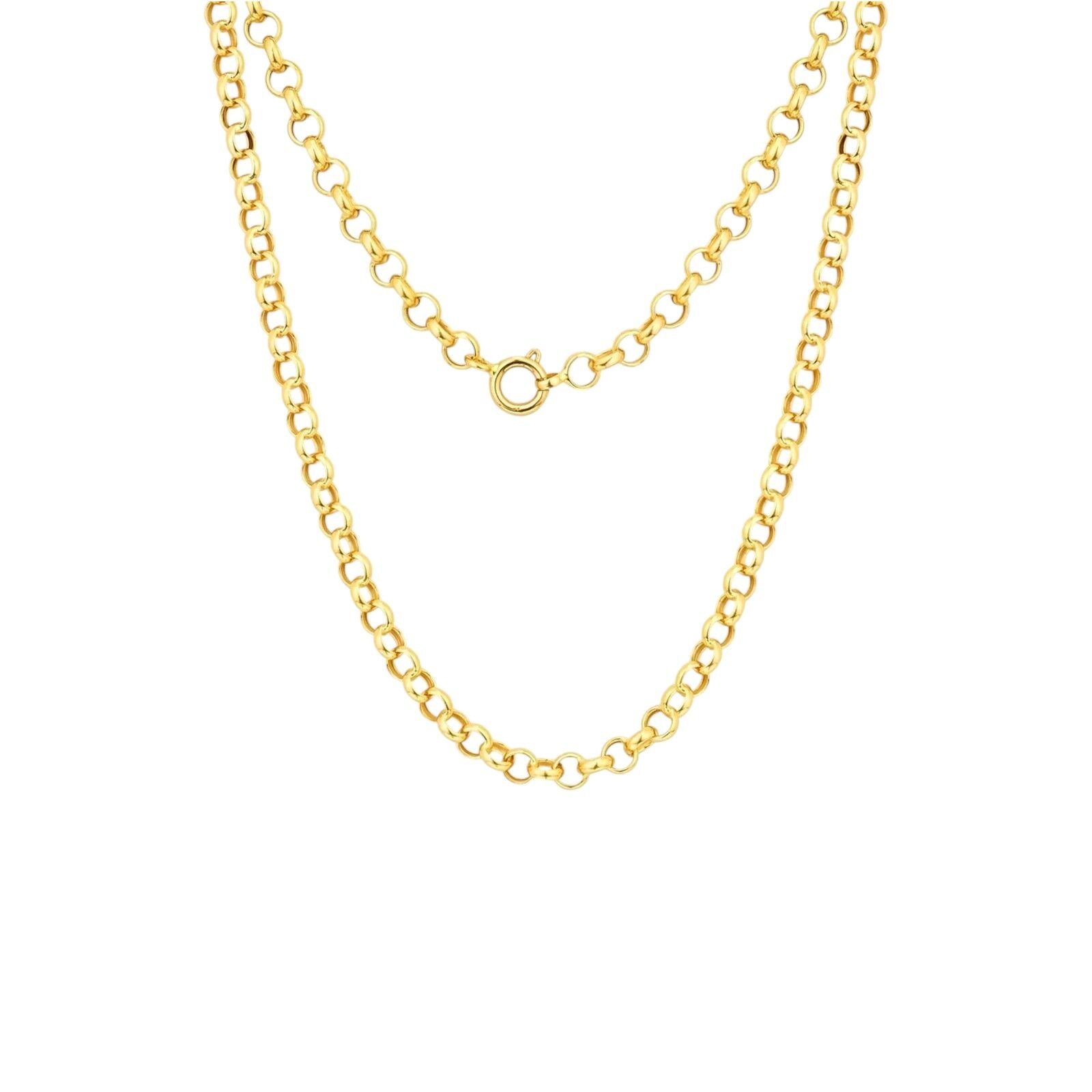 Corrente Elo Português em Ouro Amarelo 18k, 45cm