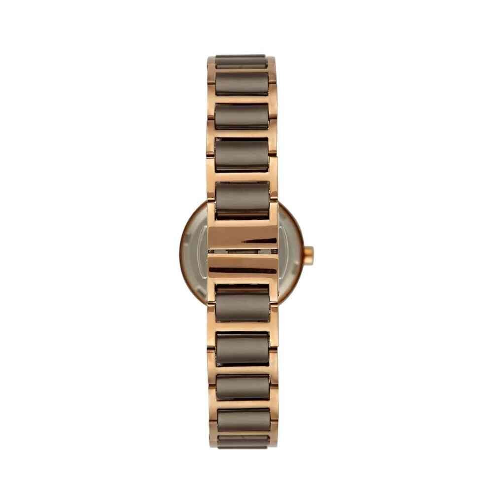 Relógio Feminino Facetado Cerâmica Madrepérola Rosé Seculus