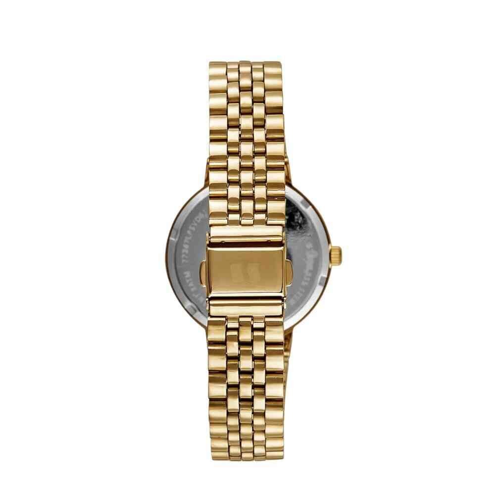 Relógio Seculus Cristais Dourado