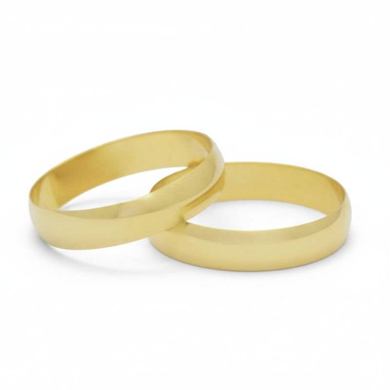 Aliança abaulada em ouro 18k (unidade)