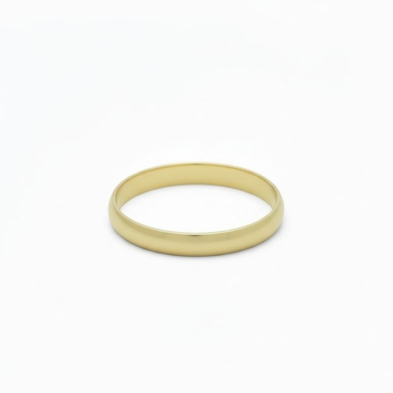 Aliança abaulada em ouro 18k (unidade)