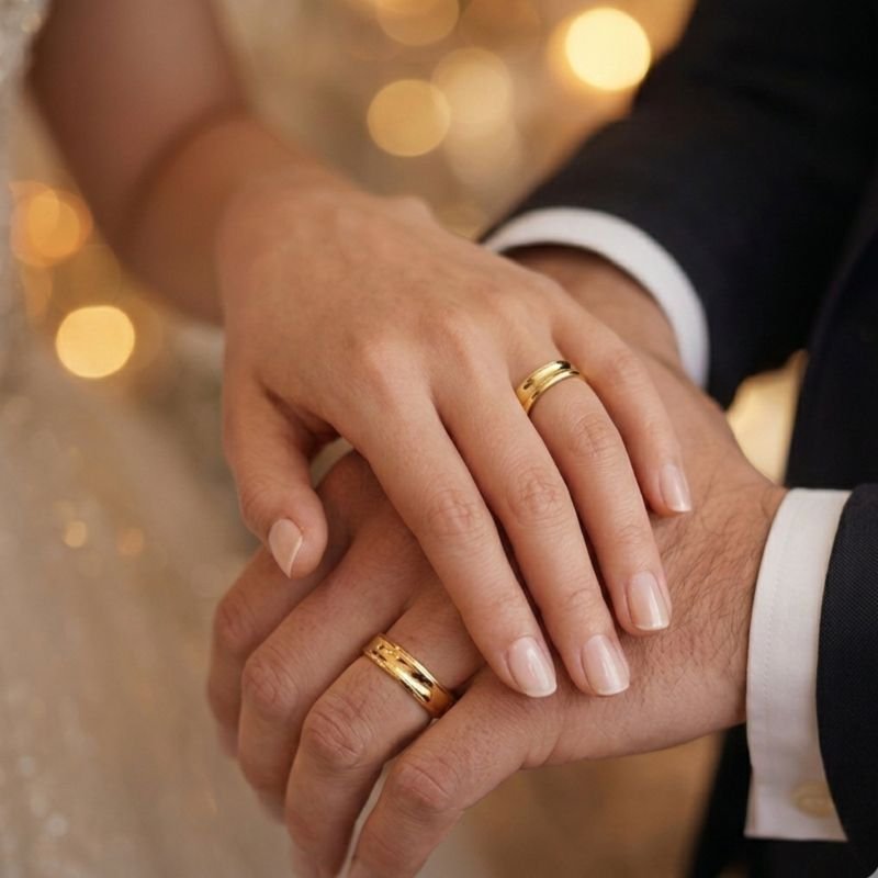 Aliança côncava semi anatômica em ouro 18k (unidade)