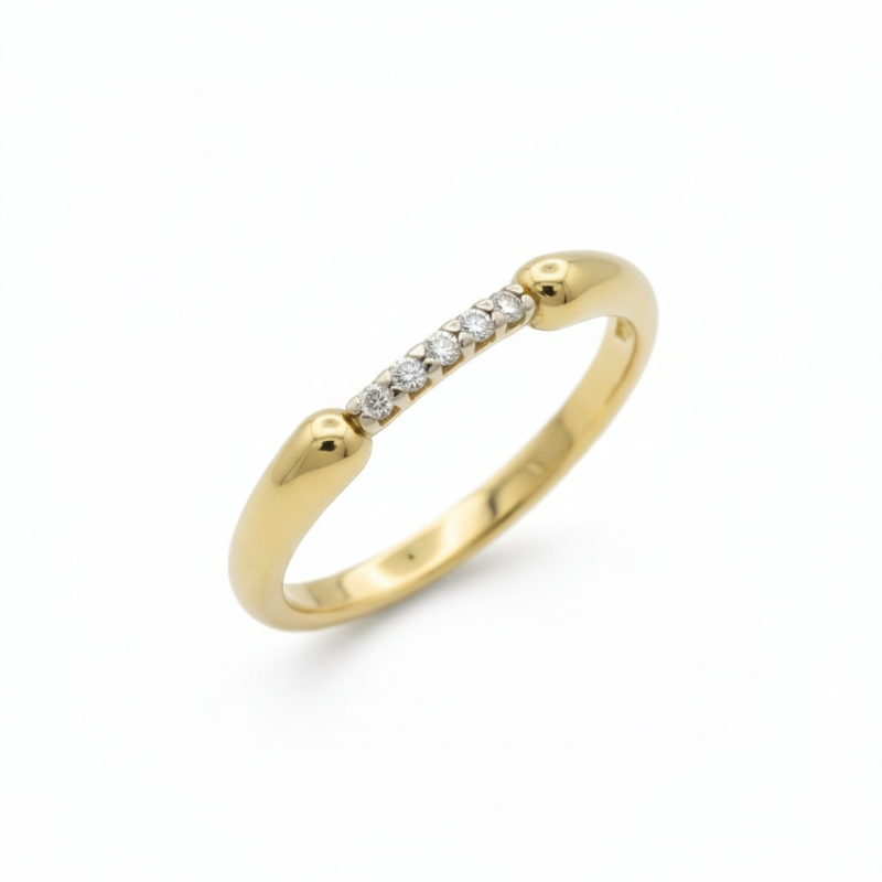 Anel Ouro 18k com Brilhante