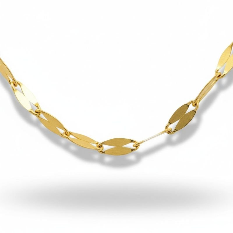 Gargantilha Ouro 18k Malha Coffee – 40 cm