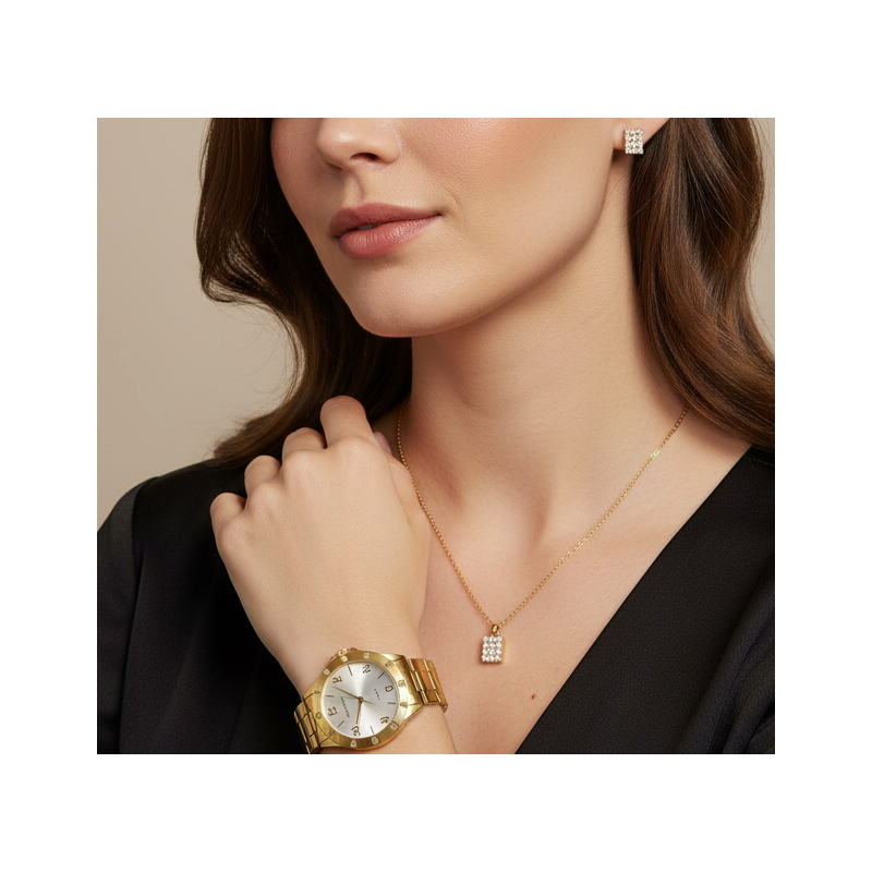 Kit Relógio Feminino Lince