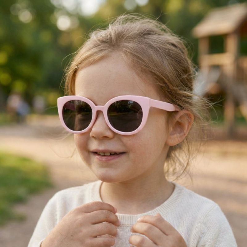 Óculos de Sol Infantil Rosa Yves Andreii