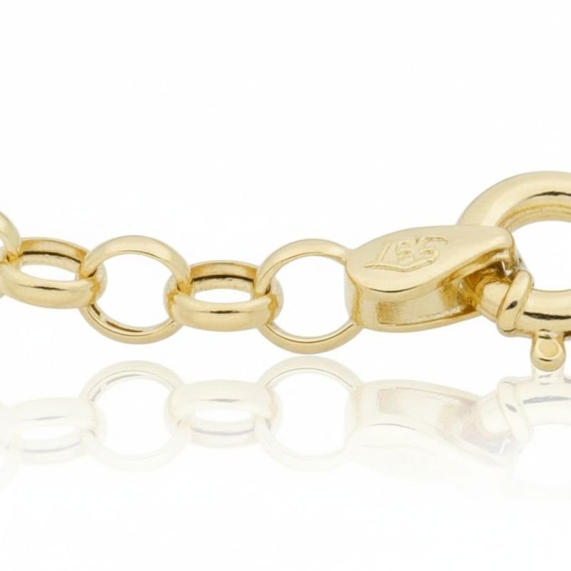 Pulseira Elo Português 2mm Ouro 18k